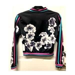 Hip Hop Floral Bomber Jacket